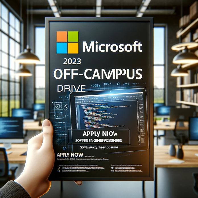Microsoft Off Campus Drive 2023