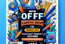 Paytm Off Campus Drive for Freshers 2023 - Assistant Product Designer Job