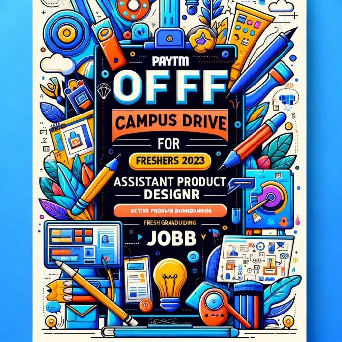 Paytm Off Campus Drive for Freshers 2023 - Assistant Product Designer Job