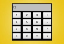 JS Calculator with HTML, CSS, and JS