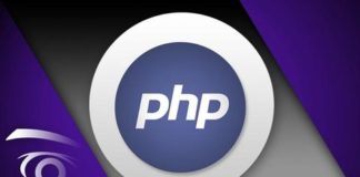 Image of a person coding with PHP programming language