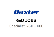 R&D Jobs 2023: Specialist Opportunity at Baxter for Unlocking Innovations