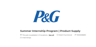 Summer Internship by P&G | Available in 9 Locations PAN India