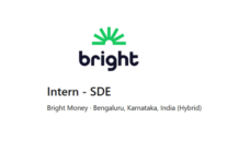 SDE Intern Opportunities for College Students at Bright Money in 2023