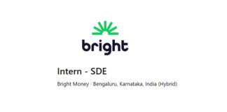 SDE Intern Opportunities for College Students at Bright Money in 2023