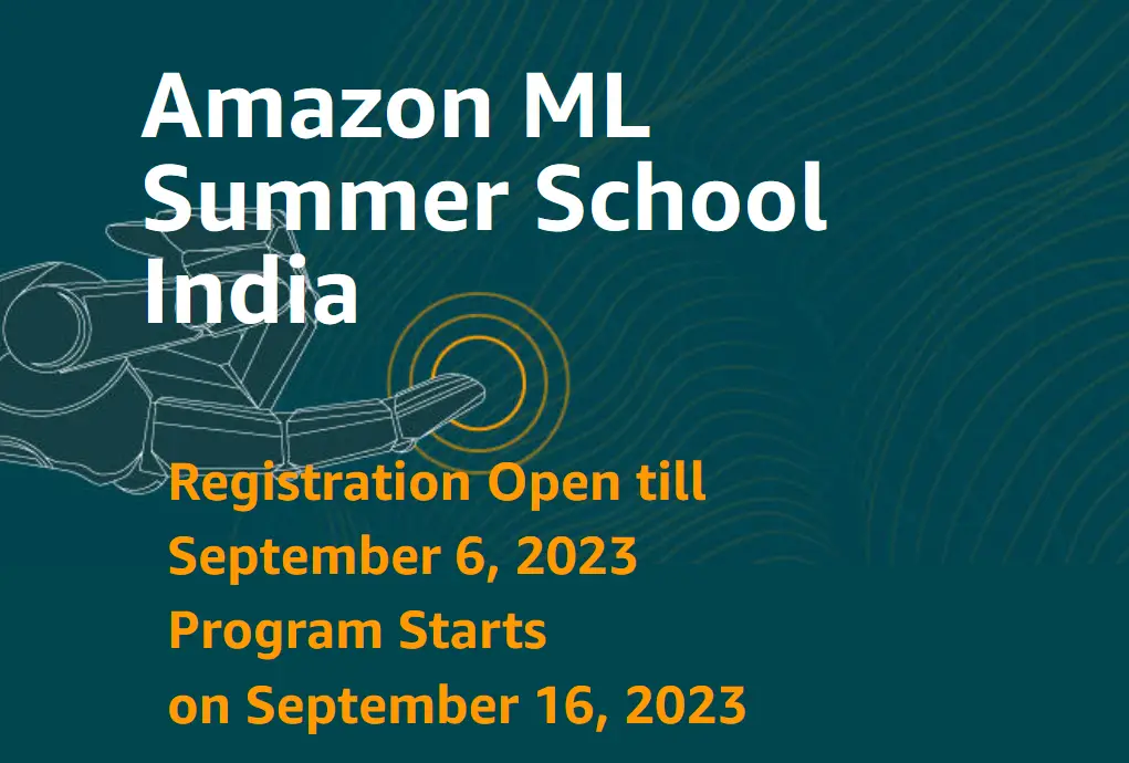 Amazon ML Summer School Mastering Machine Learning 6 September is