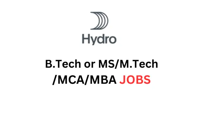 Hydro Junior Security Engineer Jobs 2023: BE|Btech|MBA|MCA Graduates Must Not Miss