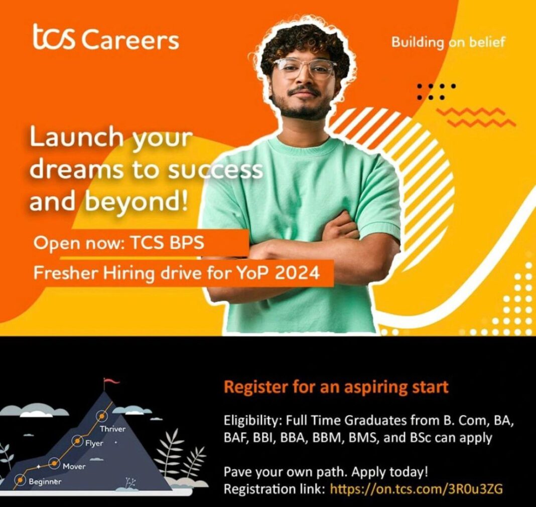 TCS BPS Hiring for 2025 year of passing graduates GeeksGod