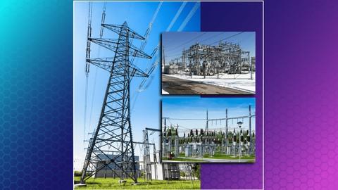 An image showing a power grid with lines and transformers