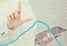 Illustration of a machine learning algorithm analyzing species distribution data in a GIS software