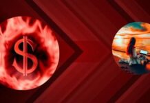 Image of a person sitting by the beach with a laptop and generating passive income