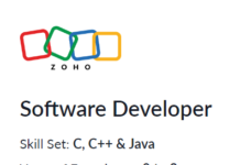 Software Developer Jobs for Freshers at Zoho - Biggest Opportunity Of 2023