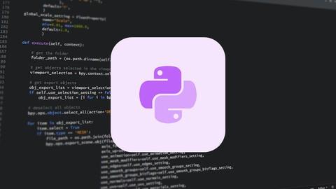 Python code on a computer screen