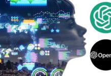 Image of a person typing on a laptop with ChatGPT Beginner Bootcamp logo