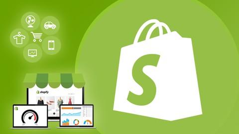 Image of a person using a laptop to manage their Shopify store