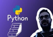Python Programming: Hands-on Introduction Image of a person coding in Python programming language