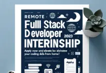 Remote Full Stack Developer Internship 2023