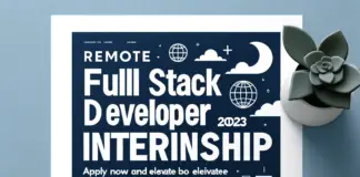 Remote Full Stack Developer Internship 2023