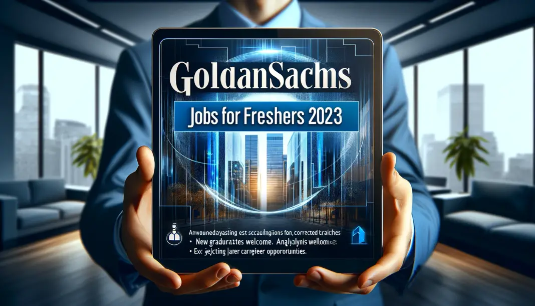 Goldman Sachs Summer Internship 2024 for College Students BE, Btech