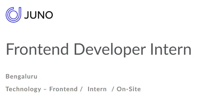 Frontend Developer Jobs 2023: Juno Job Openings | HTML | CSS