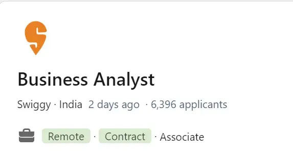 Swiggy Freshers Job|Business Analyst Remote Job Openings 2023