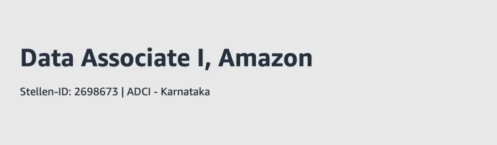 Amazon Latest Job Openings 2024 | Hiring for Data Associate