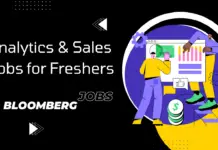 Bloomberg Analytics Entry Level Jobs 2024 | Sales Programme - Mumbai