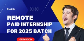 Paid Remote Internship for 2025 Batch by Peakflo