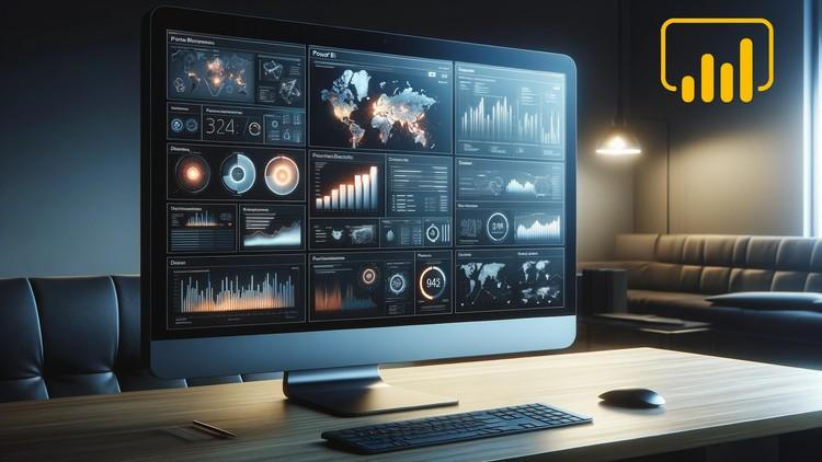 Feature image for Power BI training program showcasing data visualization and analytics tools.