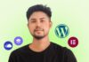 A visually appealing online course website showcasing a no-code platform with a free Udemy coupon offer.