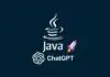 A dynamic Java web application showcased with a visual representation of Generative AI and a free course coupon offer.