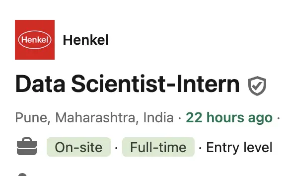 Henkel is Hiring Fresh Graduates | Data Science Internship 2024