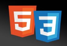 A beginner's guide to HTML5 and CSS3 with colorful design elements and a computer screen displaying code.