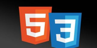 A beginner's guide to HTML5 and CSS3 with colorful design elements and a computer screen displaying code.