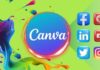 Create Stunning Social Media Graphics & Videos with Canva tutorial showcasing vibrant templates and design tools.