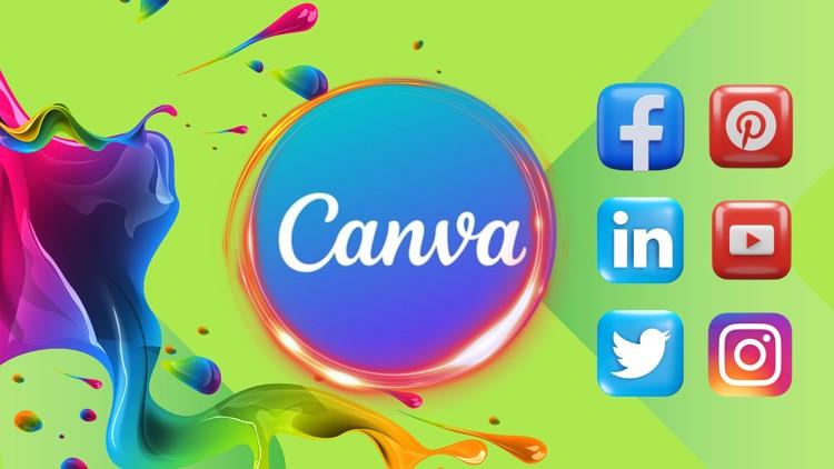 Create Stunning Social Media Graphics & Videos with Canva tutorial showcasing vibrant templates and design tools.