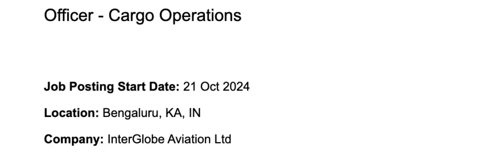  Indigo Fresher Job Openings in India 2024 | Aviation Jobs