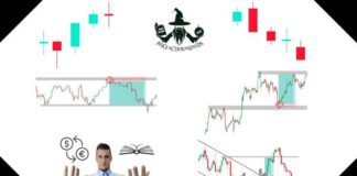 A collage of Forex, Crypto, and Stock trading strategies with charts and graphs indicating market analysis.