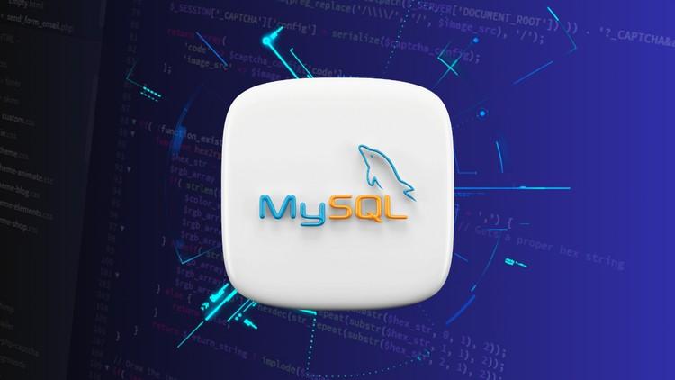 A professional working on a MySQL database, showcasing SQL queries and data management concepts.