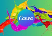 A visually appealing image showcasing stunning social media designs created with Canva, featuring vibrant colors and layouts.