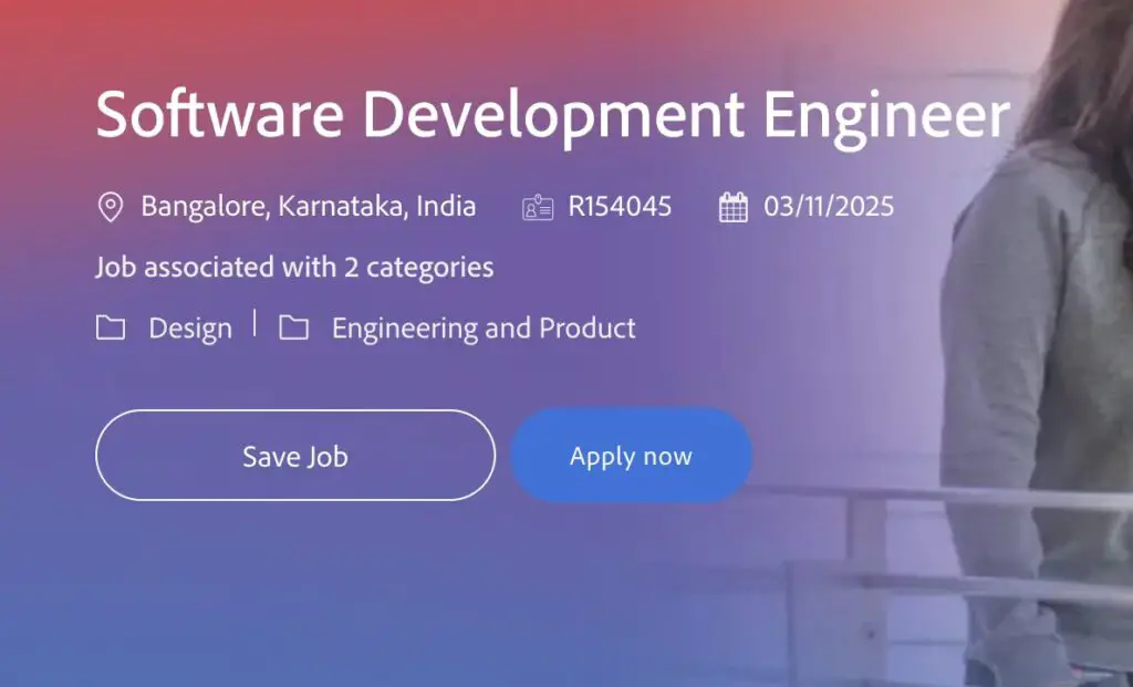 Adobe Software Engineer Recruitment Drive 2025