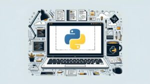 Feature image for 30 Days to Learn Python and Django with Projects for Free, showcasing a laptop and code.