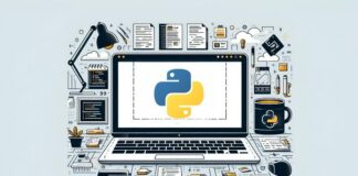 Feature image for 30 Days to Learn Python and Django with Projects for Free, showcasing a laptop and code.