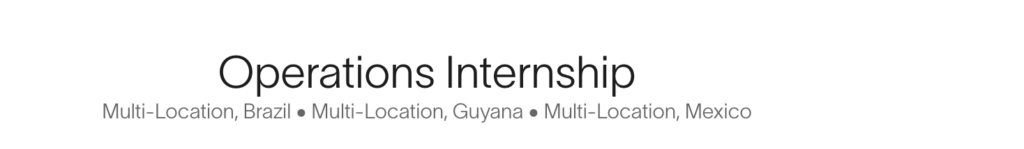 Operations Internship Opportunities 2024 by SLB