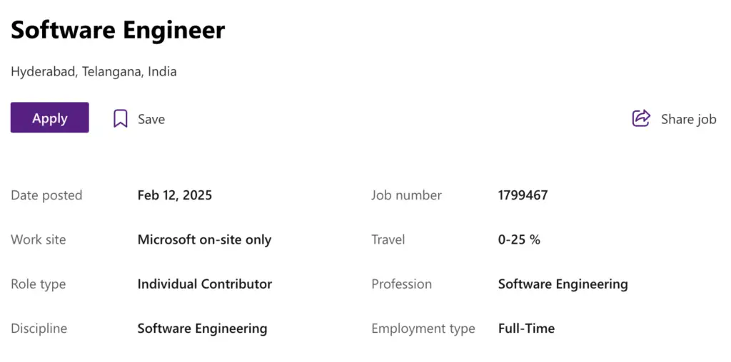 Microsoft Off Campus Placement Drive 2025 | Software Engineer Jobs