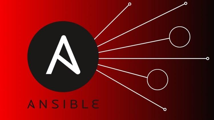 Ansible automation tools showcased with a laptop and DevOps symbols, illustrating projects and learning resources.