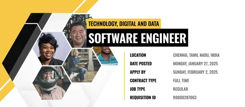 Caterpillar Off Campus Drive 2025 | Software Engineer Jobs 