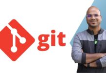 A beginner exploring Git concepts with a laptop and coding notes, featuring a free Udemy course coupon.