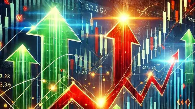 An illustrative graphic depicting technical analysis charts and tools for mastering the Indian stock market.