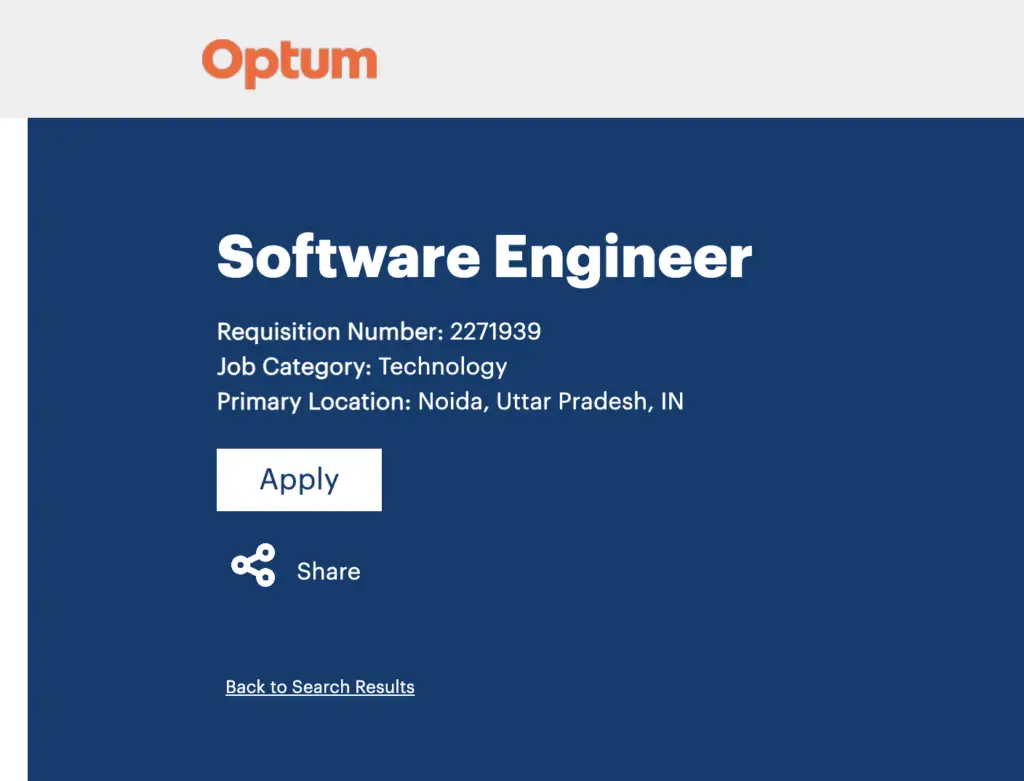 Optum is Hiring Software Engineer 2025 | Jobs in Noida